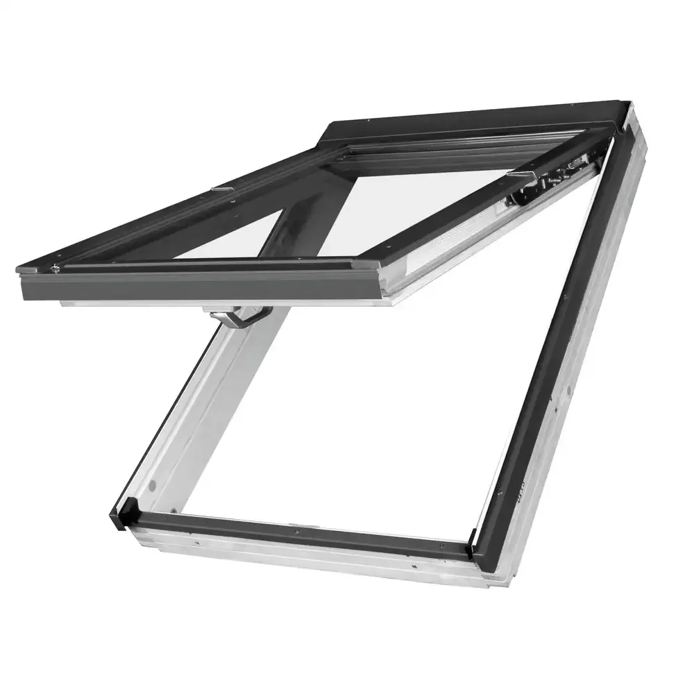 Fenêtre de toit à ouverture basculante‑pivotante en bois FPU‑V P2 preSelect MAX
